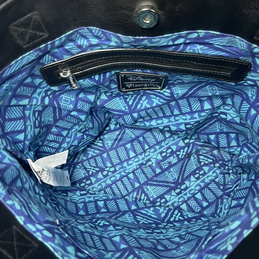 Loungefly Disney Lilo & Stitch/ Scrump Face 2 Sided Face Tote Bag large purse - Picture 4 of 9